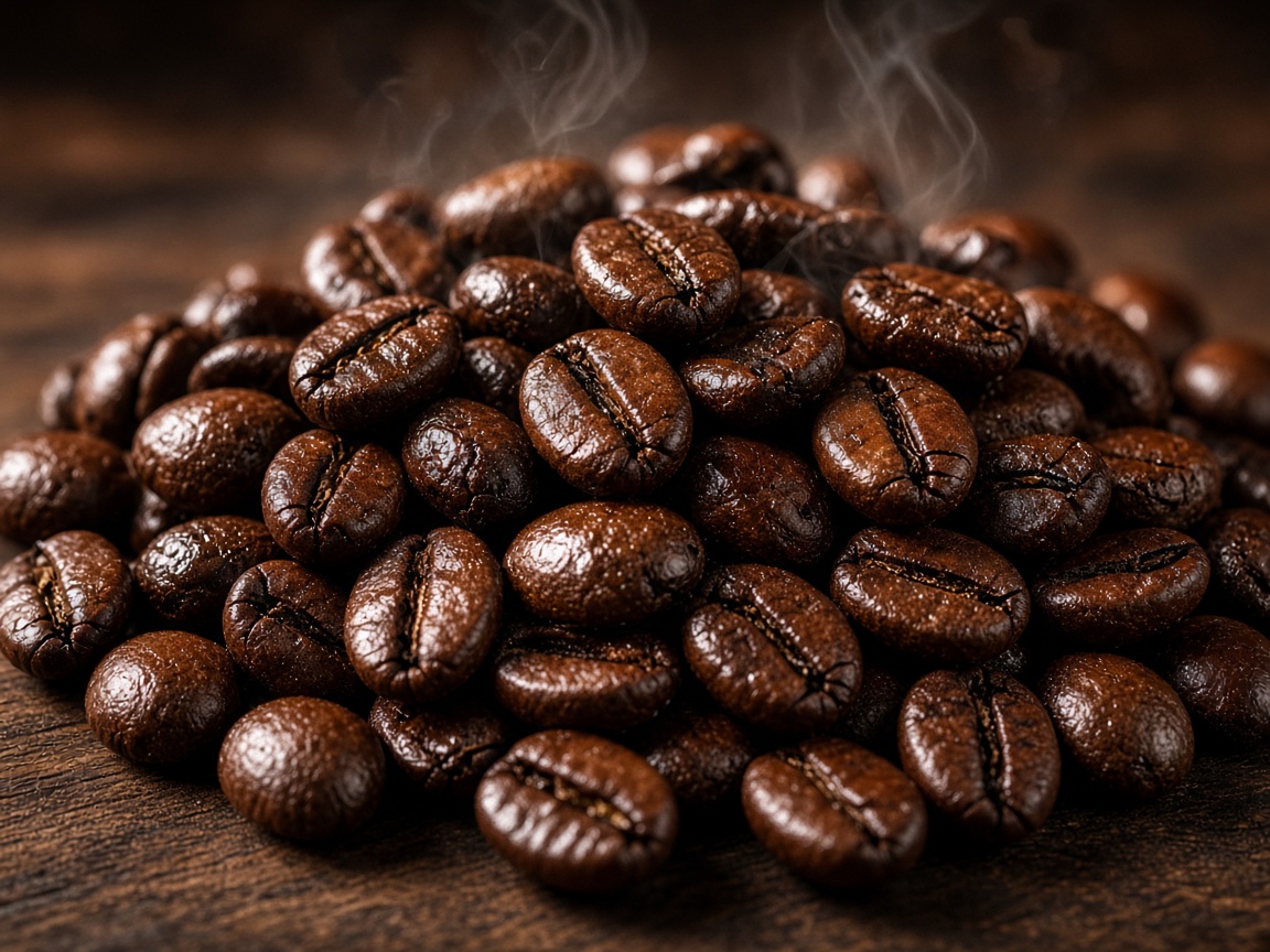 Roasted coffee beans