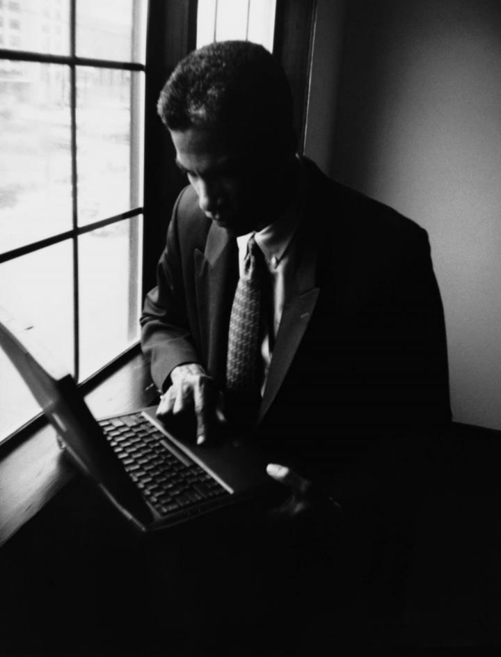 Buyer reviewing supply documentation